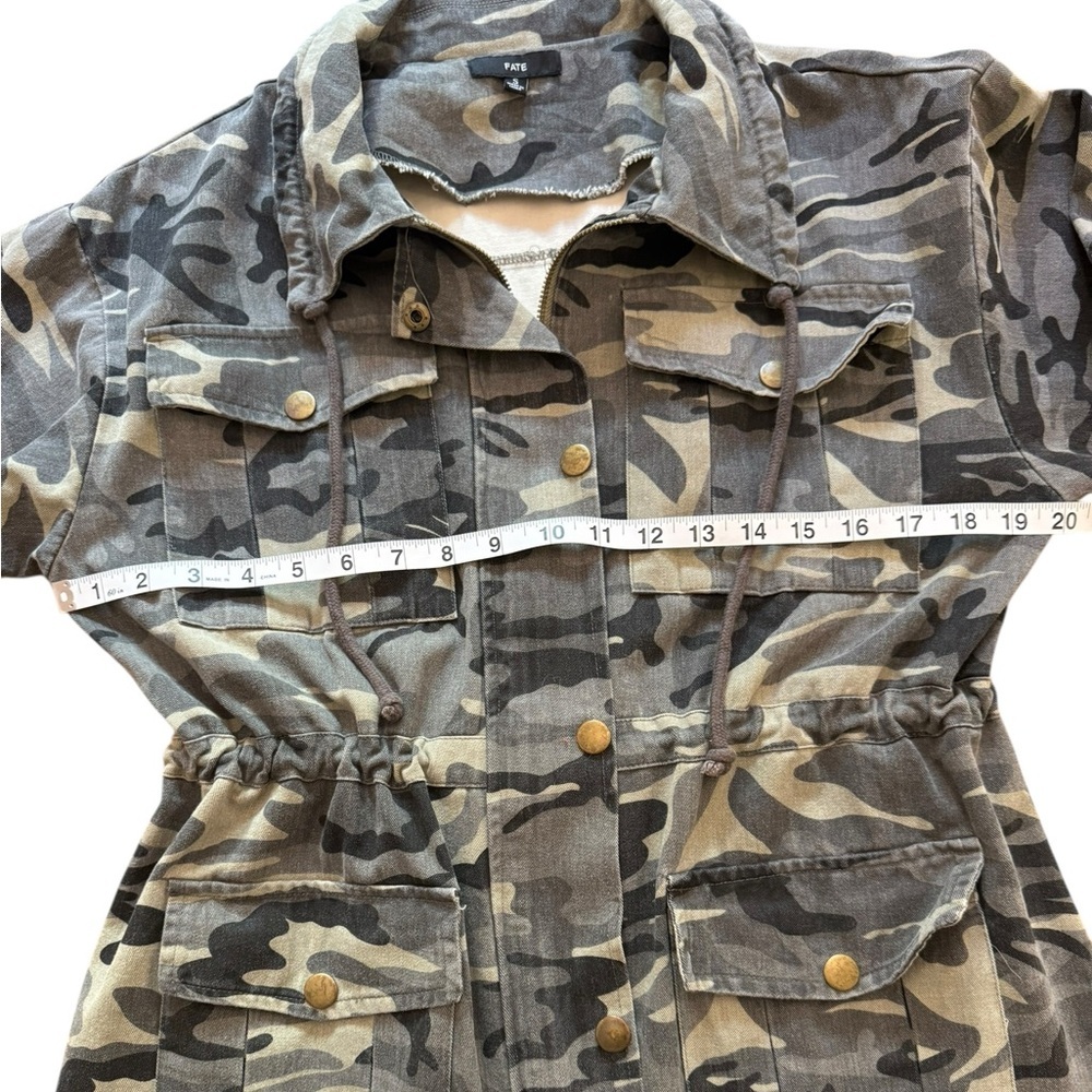 Fate Camouflage Utility Anorak Jacket Camo Military Grunge Anorak Size Small - Picture 15 of 16